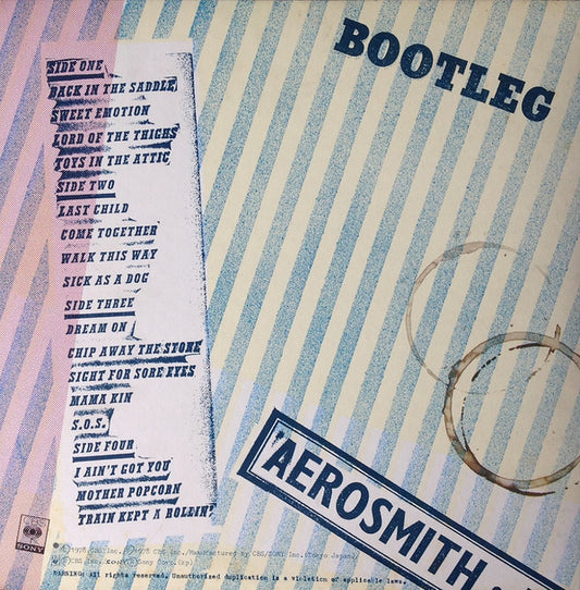 Aerosmith = エアロスミス* : Live! Bootleg = ライヴ・ブートレッグ (2xLP, Album, Gat)