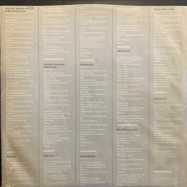 Chisholm & Spence : Chisholm & Spence (LP, Album, Promo, Pit)