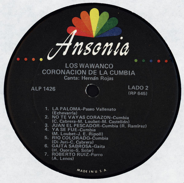 Los Wawanco : Cumbias (LP, Album, Mono)