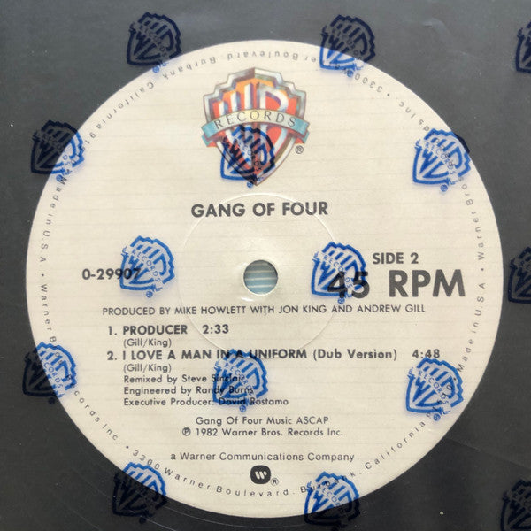Gang Of Four : I Love A Man In A Uniform (12", Maxi)