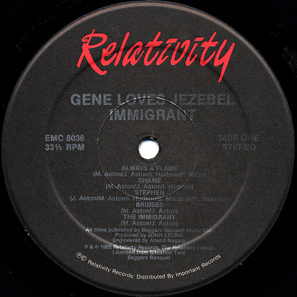 Gene Loves Jezebel : Immigrant (LP, Album)