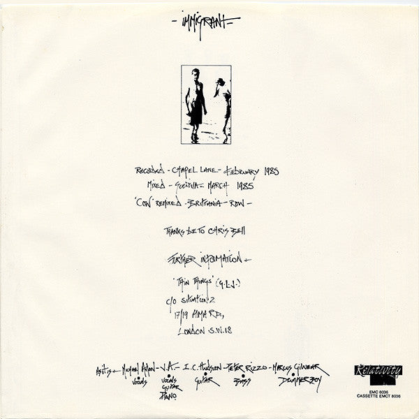 Gene Loves Jezebel : Immigrant (LP, Album)