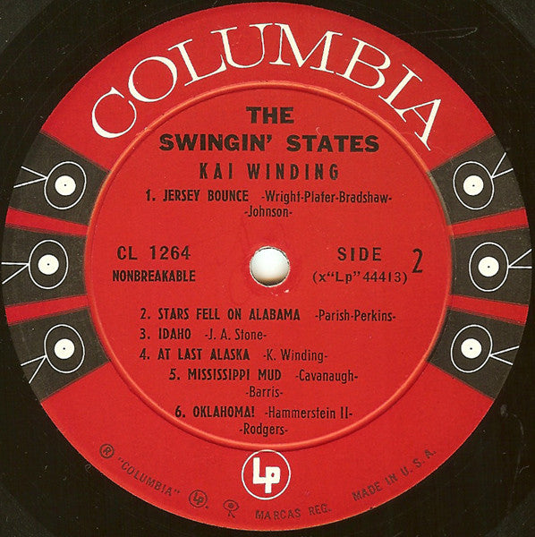 The Kai Winding Orchestra : The Swingin' States (LP, Album, Mono)