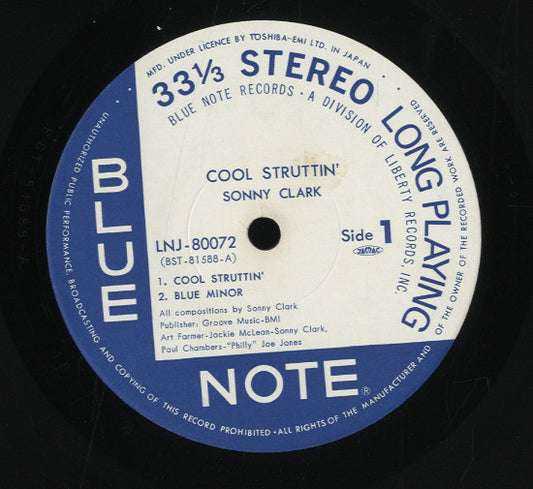 Sonny Clark = Sonny Clark : Cool Struttin' = クール・ストラッティン (LP, Album, RE)