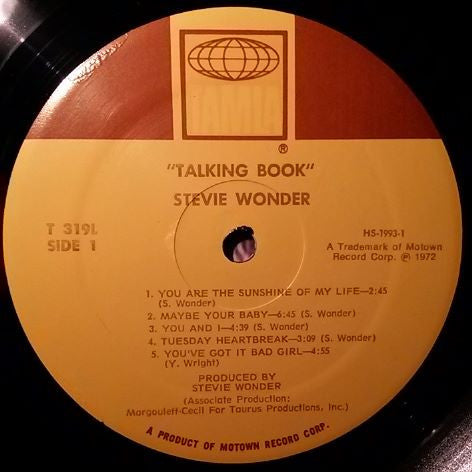 Stevie Wonder : Talking Book (LP, Album, RE, Gat)
