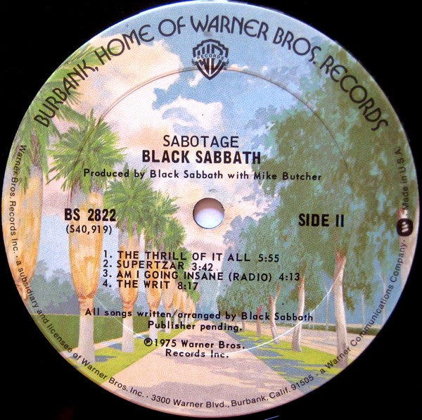 Black Sabbath : Sabotage (LP, Album)