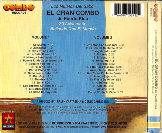 El Gran Combo De Puerto Rico* : Los Mulatos Del Sabor: 30 Aniversario - Bailando Con El Mundo (2xCD, Comp, RM, Qua)