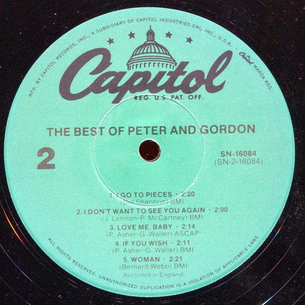Peter & Gordon : The Best Of Peter And Gordon (LP, Comp, RE)