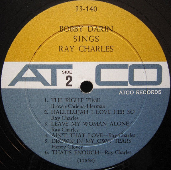 Bobby Darin : Sings Ray Charles (LP, Album, Mono, Yel)