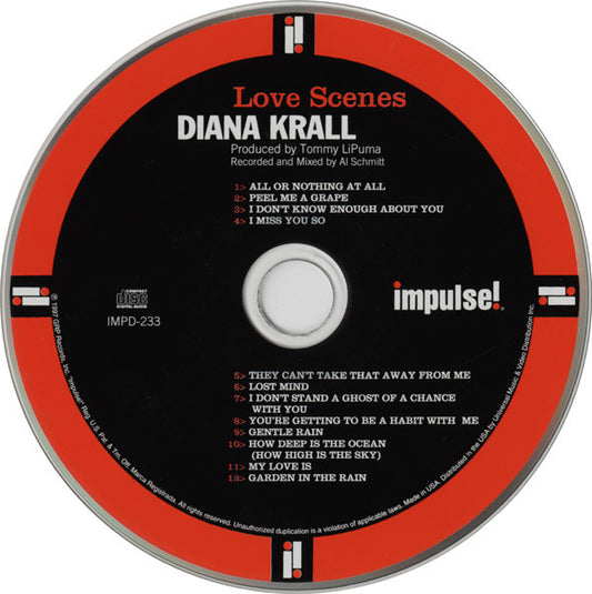 Diana Krall - Love Scenes vinyl record, CD (Mint (M)) | Lulo Records