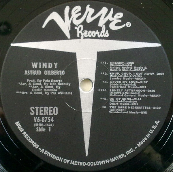 Astrud Gilberto : Windy (LP, Album)