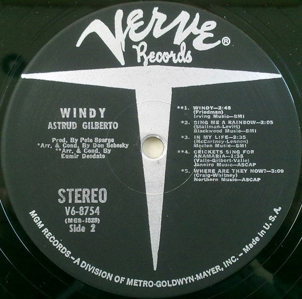 Astrud Gilberto : Windy (LP, Album)