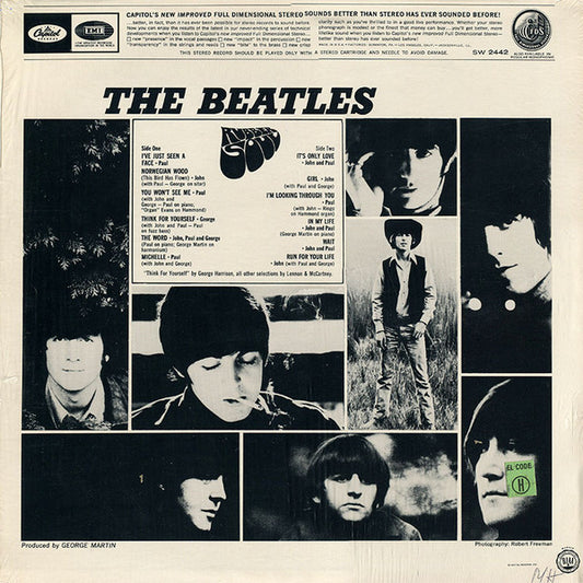 The Beatles : Rubber Soul (LP, Album, RE, Pur)