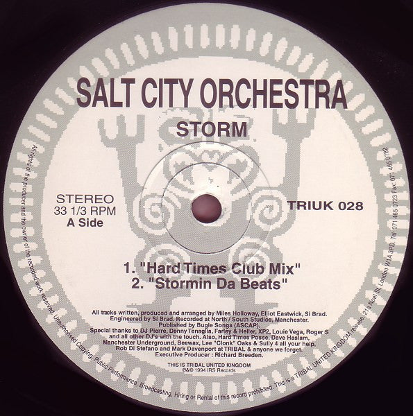 Salt City Orchestra : Storm (12")