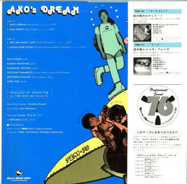 Isao Suzuki Sextet : Ako's Dream (LP, Album)