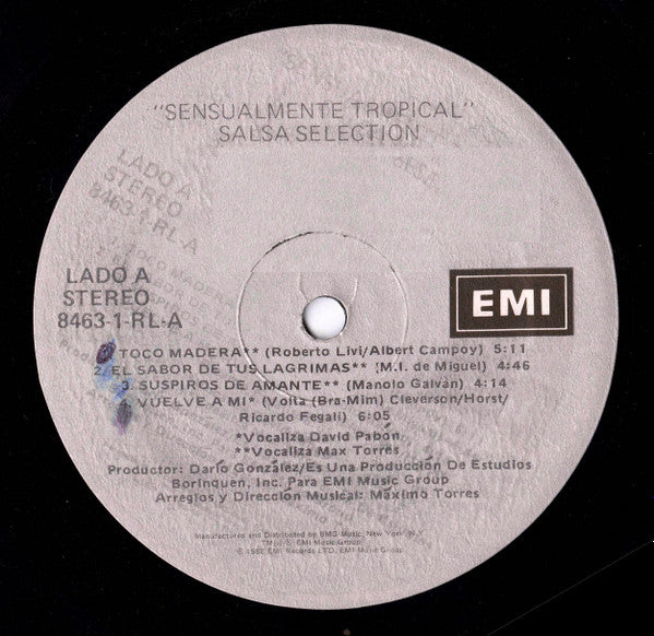 Max Torres And The Salsa Selection : Sensualmente Tropical (LP, Album)