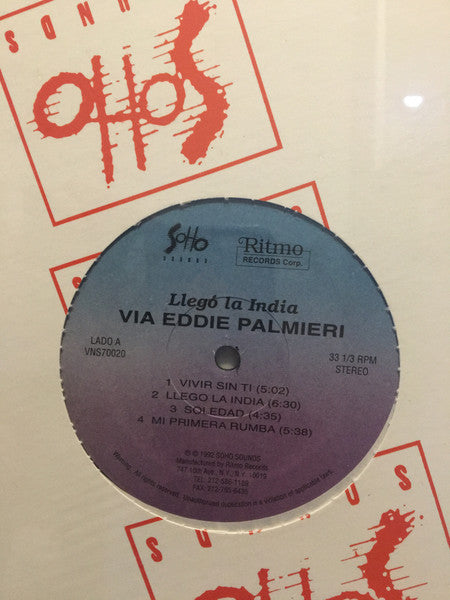India : Llegó La India... Via Eddie Palmieri (LP, Album)