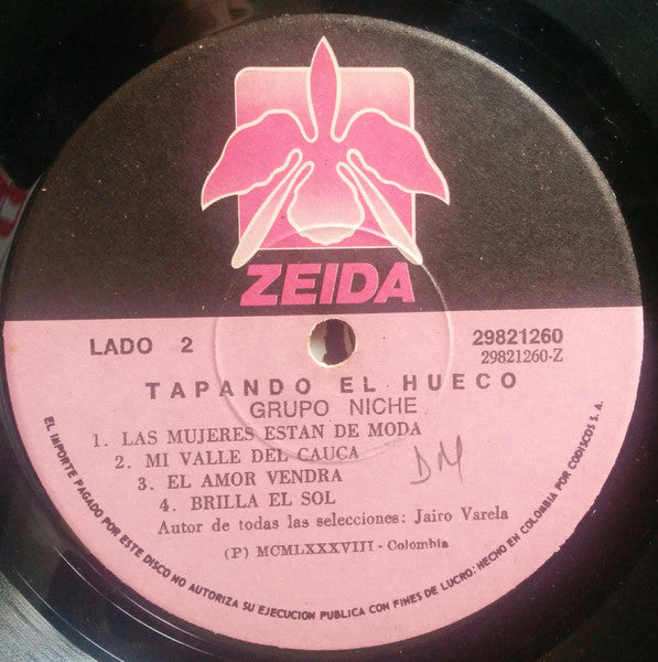 Grupo Niche : Tapando El Hueco (LP, Album)