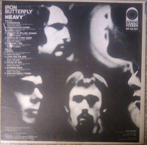 Iron Butterfly : Heavy (LP, Album, RE, CT )