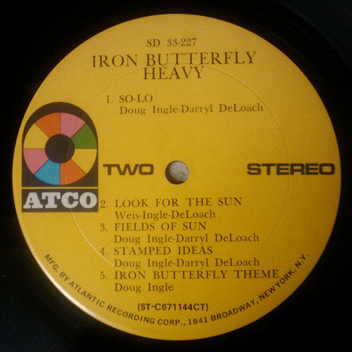 Iron Butterfly : Heavy (LP, Album, RE, CT )