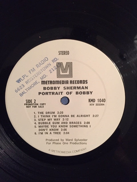 Bobby Sherman : Portrait Of Bobby (LP, Album, Promo)