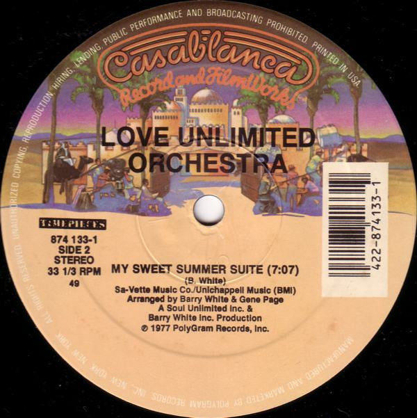 Barry White / Love Unlimited Orchestra : It's Ecstasy When You Lay Down Next To Me / My Sweet Summer Suite (12", RE, RM)