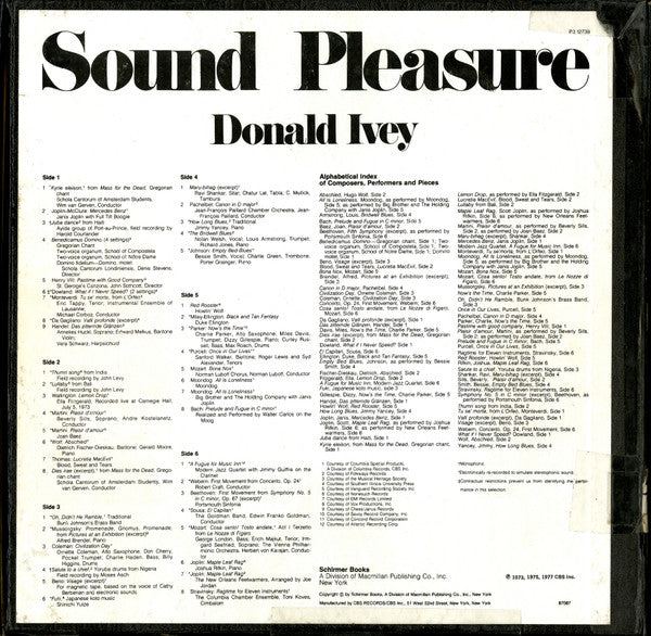 Donald Ivey : Recordings For Sound Pleasure (3xLP, Comp + Box)