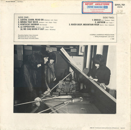 Deep Purple : The Book Of Taliesyn (LP, Album, RE, Gat)