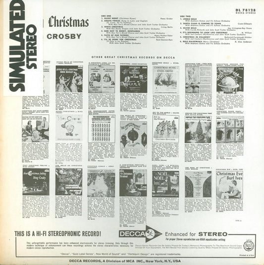 Bing Crosby - Merry Christmas vinyl record, LP (Near Mint (NM or M-)) | Lulo Records
