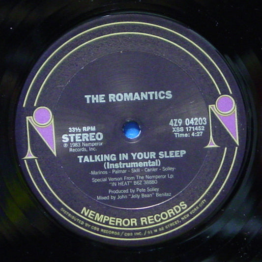 The Romantics - Talking In Your Sleep vinyl record, 12" (Mint (M)) | Lulo Records