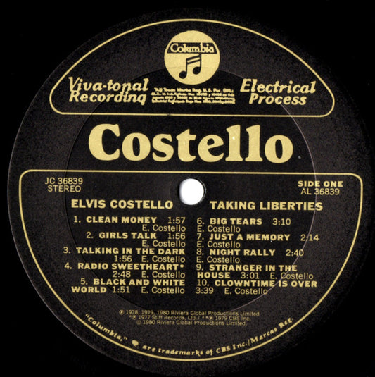 Elvis Costello : Taking Liberties (LP, Comp, RE)