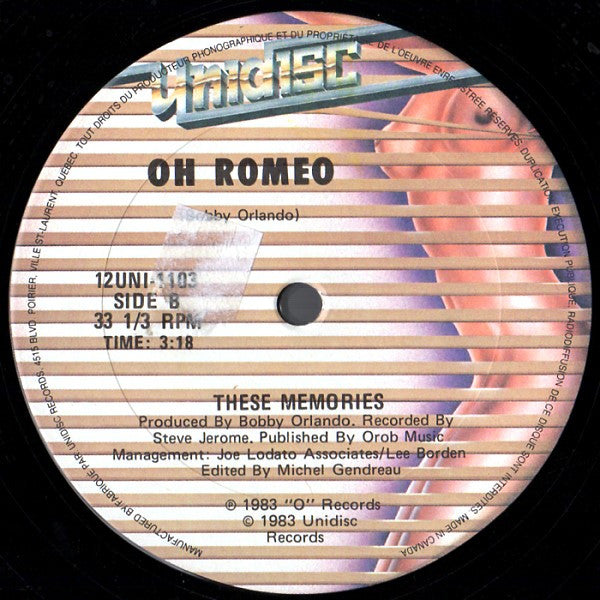 Oh Romeo : These Memories (12")
