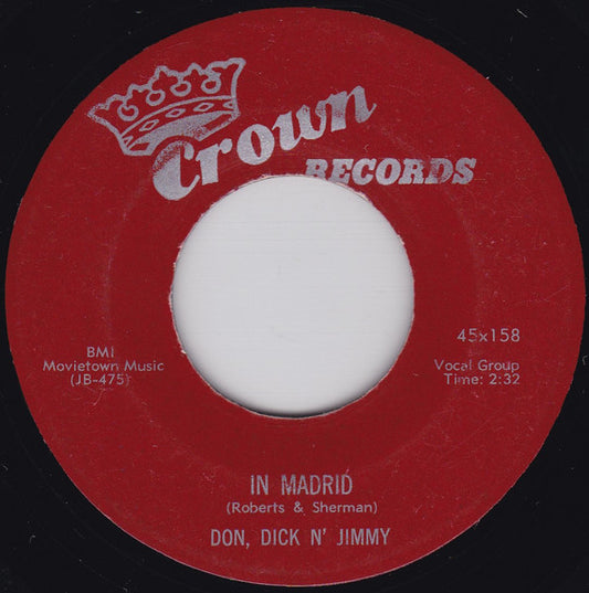 Don, Dick & Jimmy : Love Is A Many Splendored Thing (7", Single)