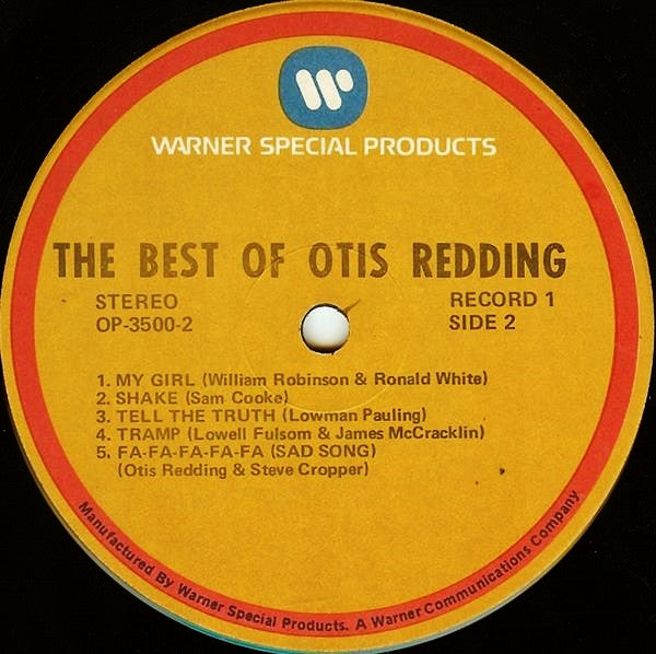 Otis Redding : The Legendary Otis Redding: His Greatest Recordings (3xLP, Comp)
