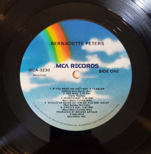 Bernadette Peters - Bernadette Peters vinyl record, LP (Near Mint (NM or M-)) | Lulo Records