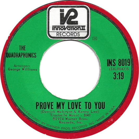 The Quadraphonics : Betcha If You Check It Out (7", Single)