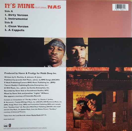 Mobb Deep Featuring Nas - It's Mine vinyl record, 12" (Near Mint (NM or M-)) | Lulo Records