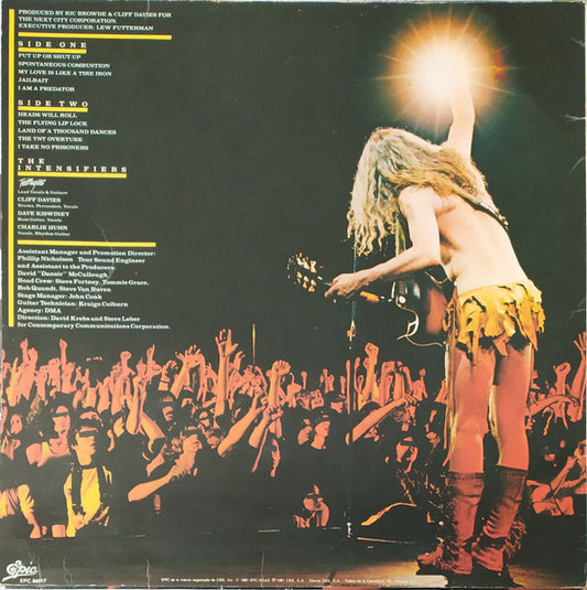 Ted Nugent : Intensities In 10 Cities  (LP, Album)