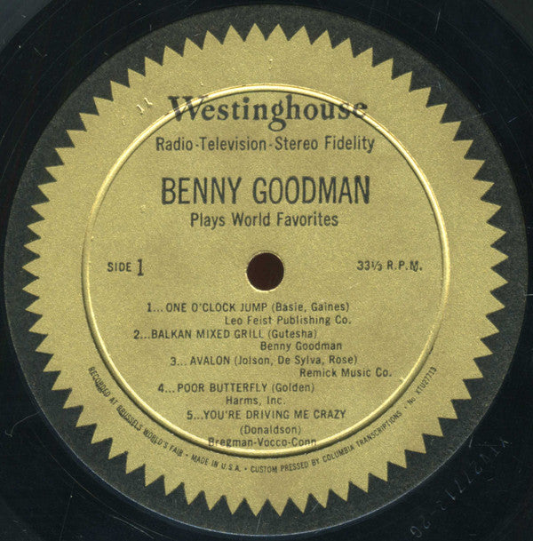 Benny Goodman : Benny Goodman Plays World Favorites In High-Fidelity (LP, Album, Mono)