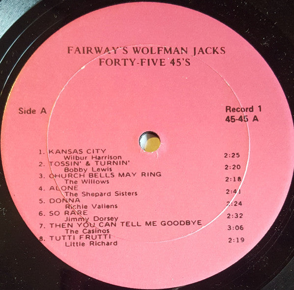 Wolfman Jack : Wolfman Jack Presents 45 Of The Best 45's (3xLP, Comp)