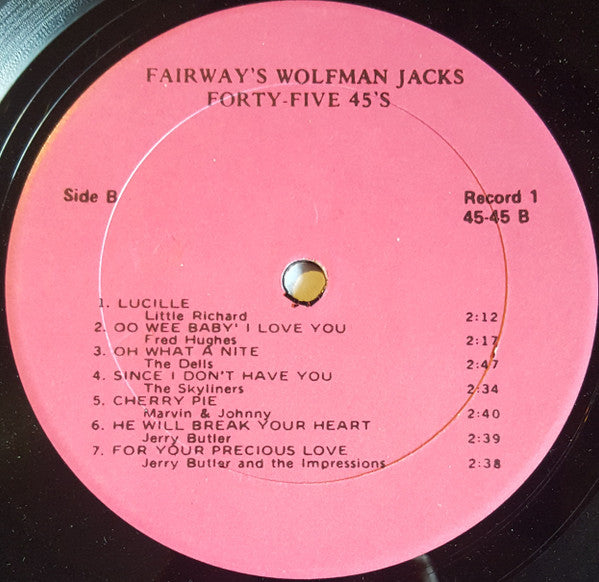 Wolfman Jack : Wolfman Jack Presents 45 Of The Best 45's (3xLP, Comp)