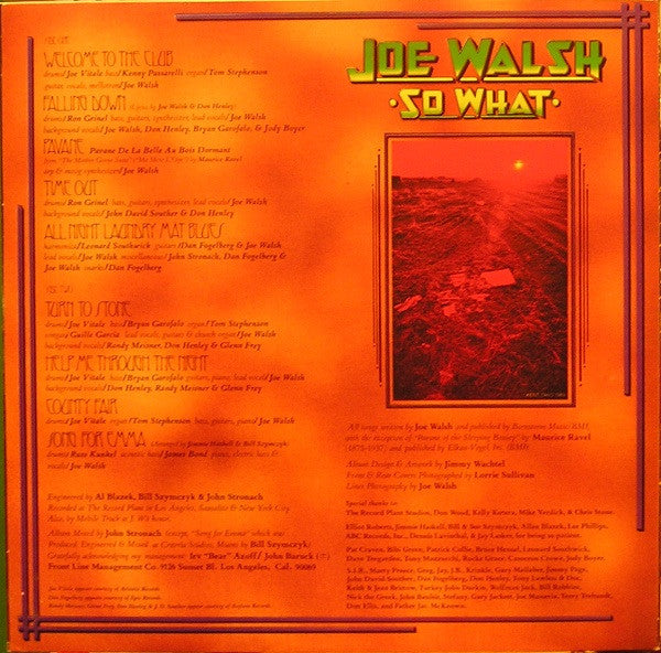 Joe Walsh : So What (LP, Album)