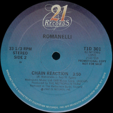 Roland Romanelli : Connecting Flight (12", Promo, 26)