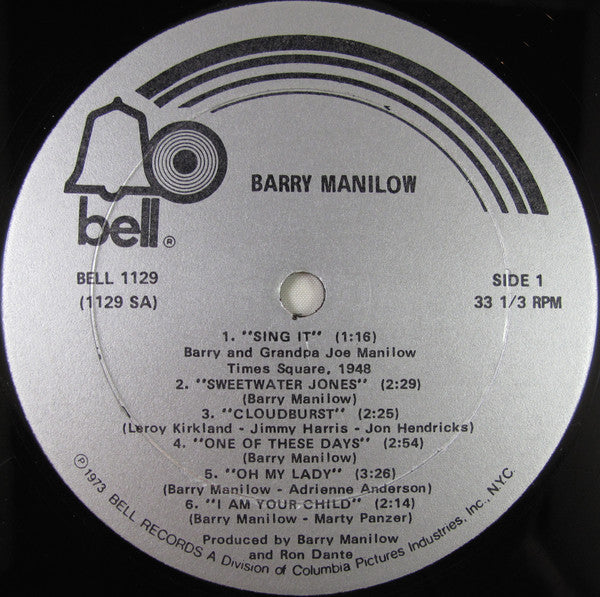 Barry Manilow : Barry Manilow (LP, Album, Aud)