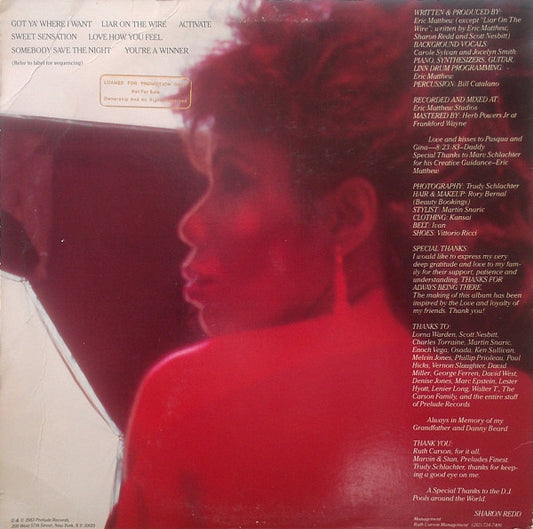 Sharon Redd : Love How You Feel (LP, Album, Promo)