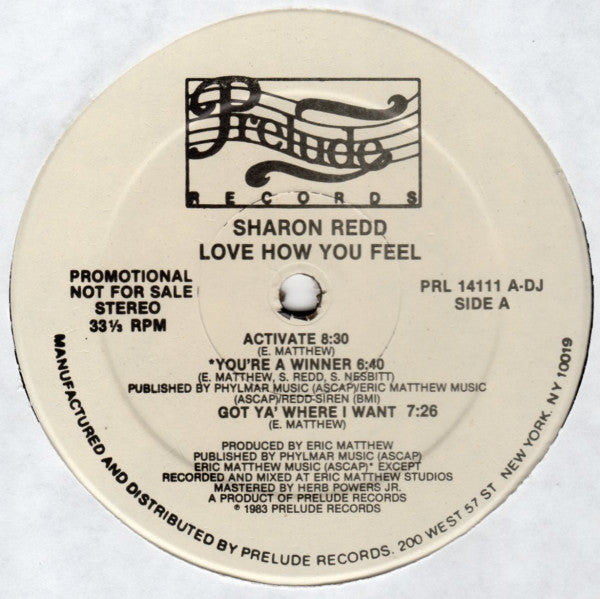 Sharon Redd : Love How You Feel (LP, Album, Promo)