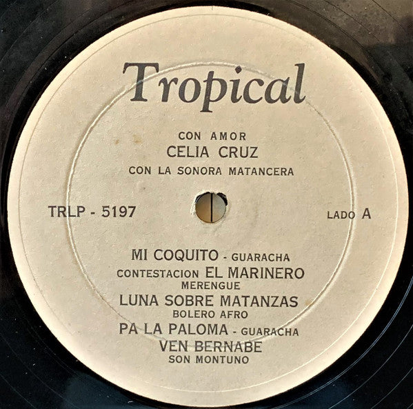 Celia Cruz Con La Sonora Matancera : Con Amor (LP, Comp)