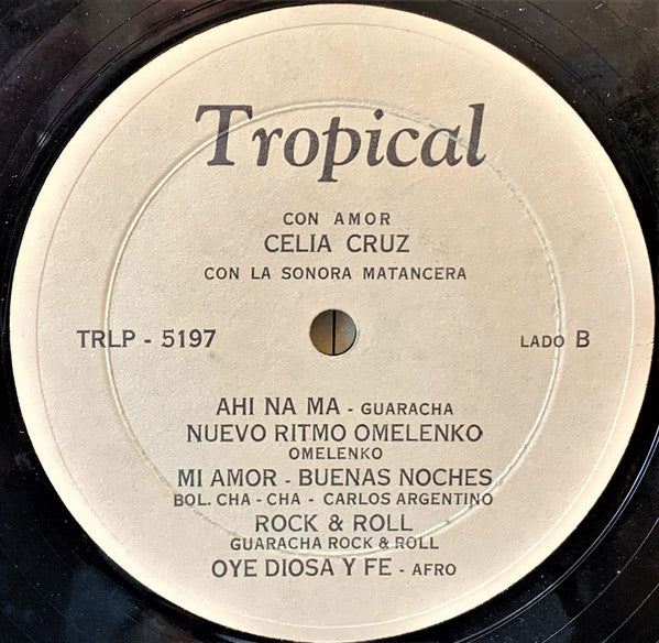 Celia Cruz Con La Sonora Matancera : Con Amor (LP, Comp)