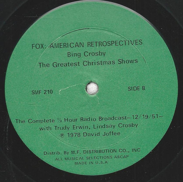 Bing Crosby : Sings Christmas (LP)