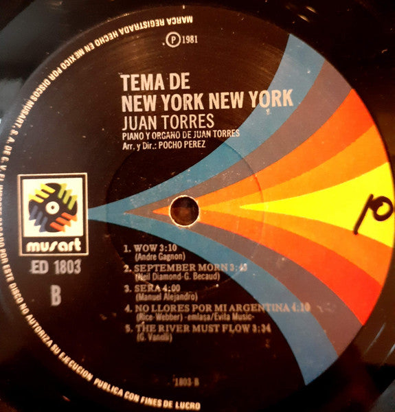 Juan Torres : Tema De New York (LP, Album)